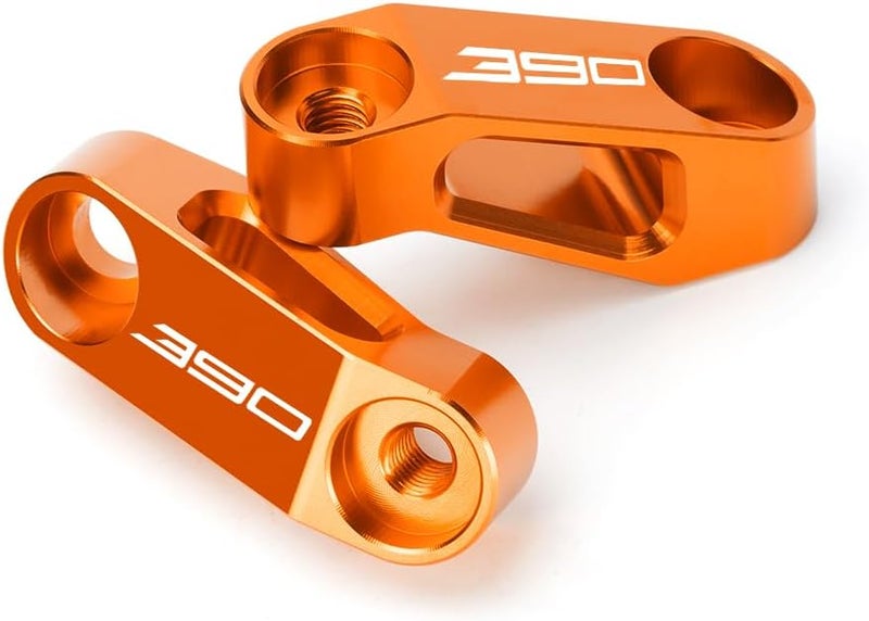 Modeer Compatible with DUKE 390 Any year Motorcycle Rearview Mirror Risers Extenders duke 390 Accessories (orange) - Image 4